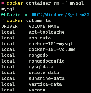 Docker Volume List