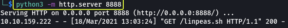 HTTP Server to Host LinPeas